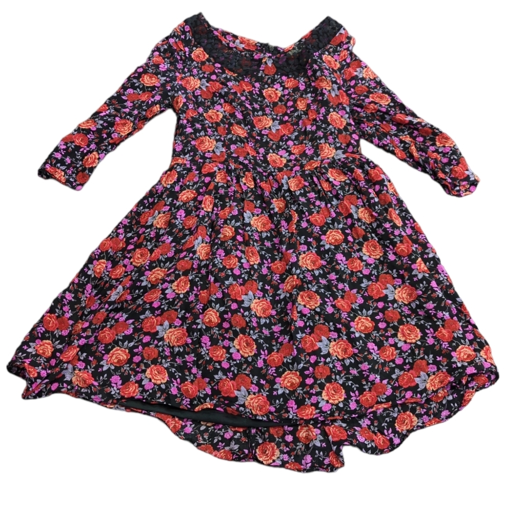 💥50% sale💥 Cotton Candy floral lightweight long sleeve dress S #b476